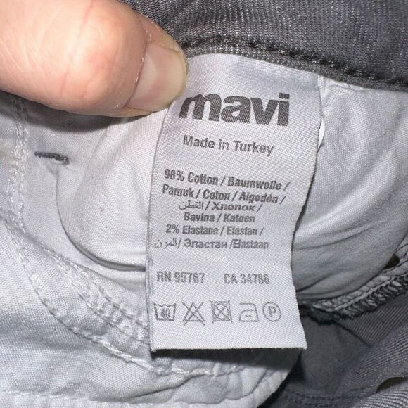 Mavi gray Adriano ankle mid-rise 28 distressed normcore pants - Picture 3 of 4